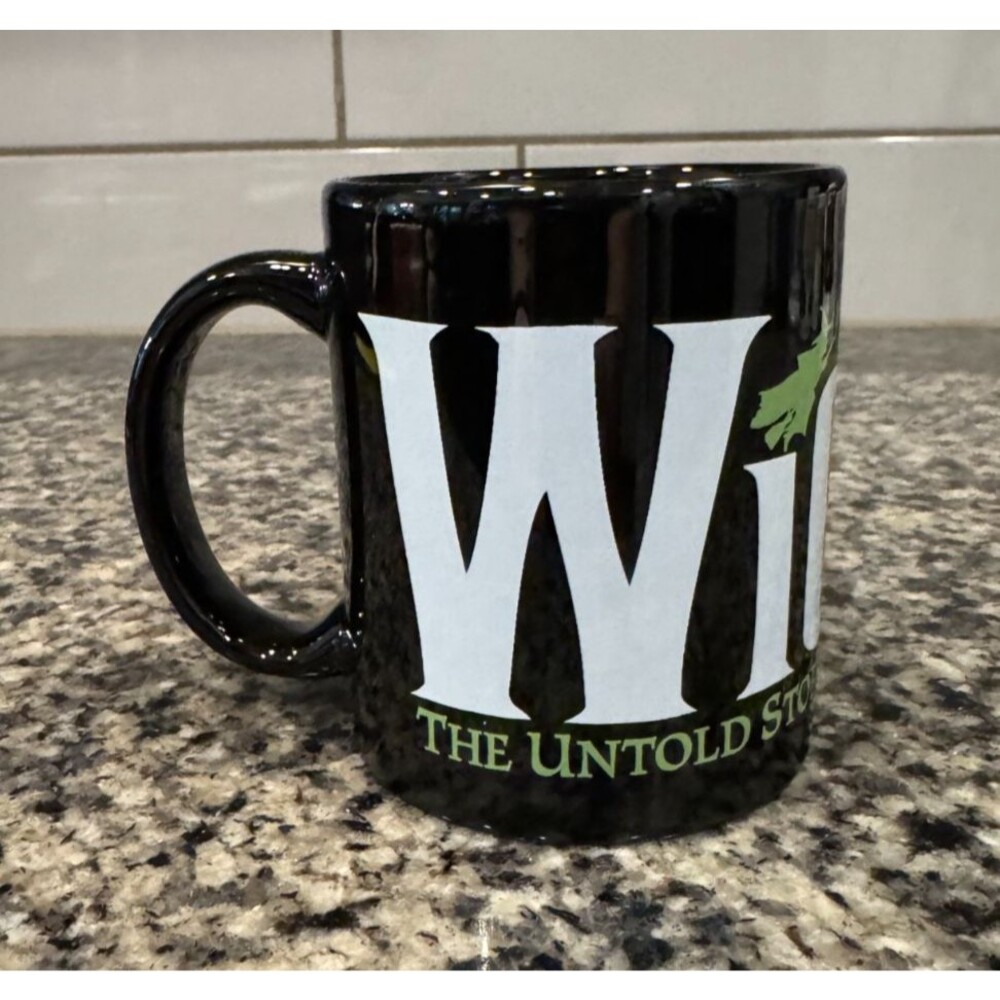 WICKED Black Coffee Mug The Untold Story of the Witches of Oz Broadway Musical